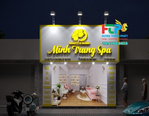 99+ Mẫu biển bạt Spa đẹp giá rẻ, phối cảnh 3D Spa miễn phí