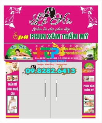 99+ Mẫu biển bạt Spa đẹp giá rẻ, phối cảnh 3D Spa miễn phí