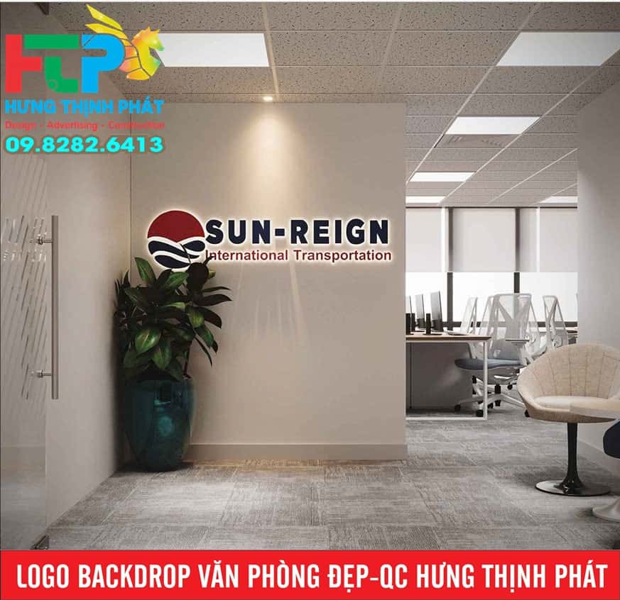 Làm logo backdrop văn phòng đẹp với 99+ mẫu mới 2026 - Quảng Cáo Hưng ...