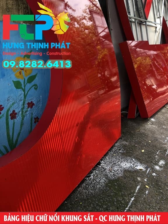 chu noi mica  dan decal phan quang