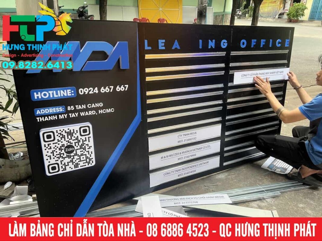 Bang thong tin doanh nghiep dang thanh ray truoc