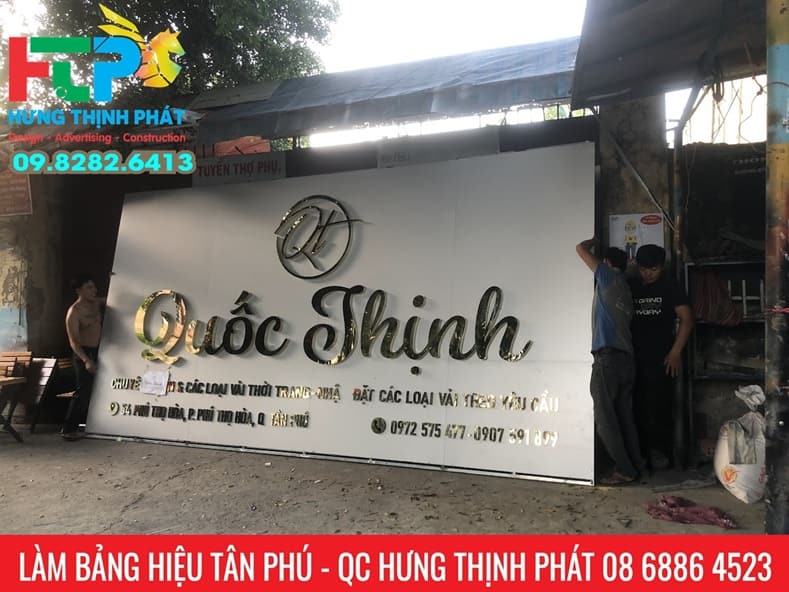 Lam bang hieu cua hang vai Quoc thinh tan phu