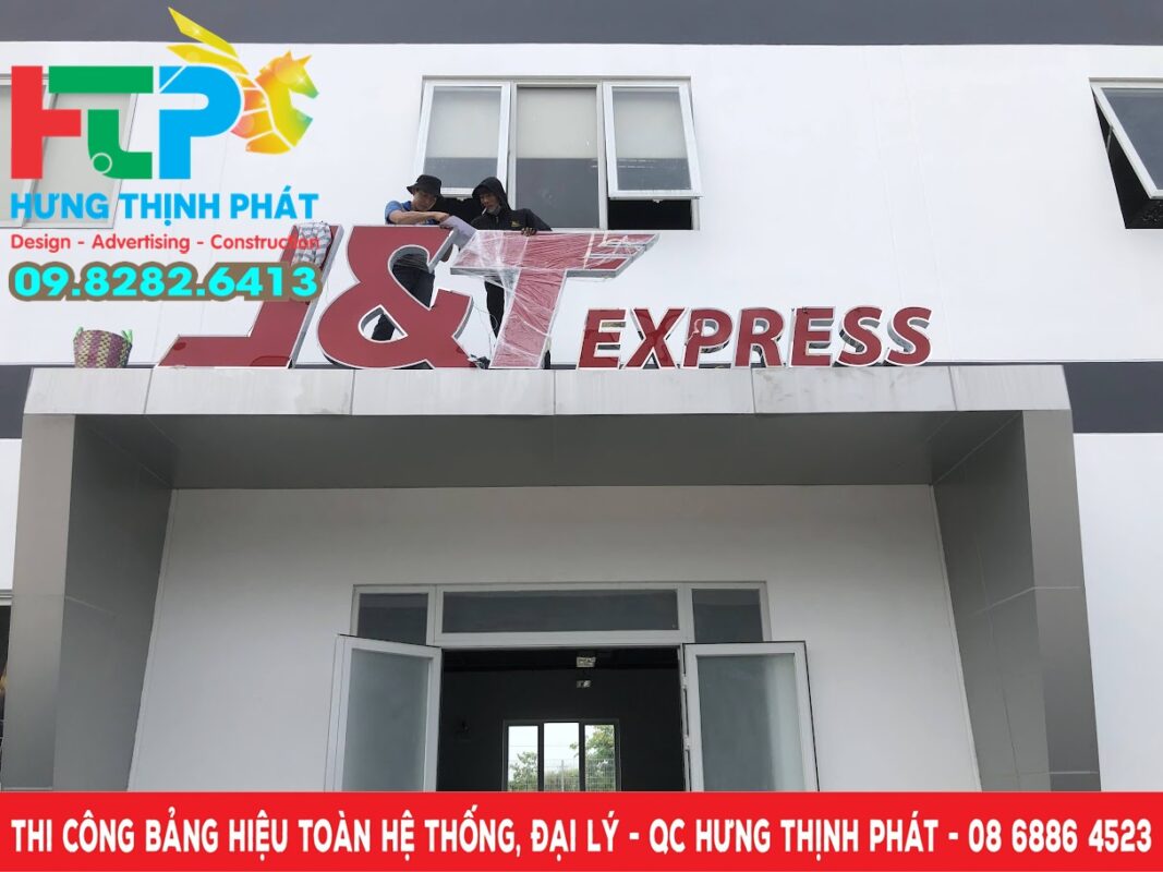 thi cong bo chu noi mica long vien inox J&T Express